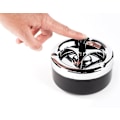Miniatyrbillede 4 af 4: Meget elegant moderne smuk roterende askebæ vind askebæ sort black