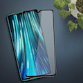 Miniatyrbillede 3 af 4: Xiaomi Redmi Note 8 Pro Hærdet Glas 9H Skærmbeskytter - Transparent Sort Kontur Sort