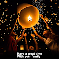 Miniatyrbilde 4 av 4: Ønskelantern Eco Friendly Papir Sky Lanterns, 10 stk
