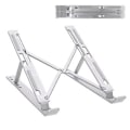 Miniatyrbillede 2 af 5: Sammenklappelig bærbar computerstand i aluminiumlegering, sølv
