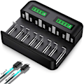 Miniatyrbillede 1 af 6: Batterioplader - hurtig batterioplader - til AA /AAA /C /D NI-Mh