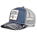 Miniatyrbild 2 av 2: Svart Panther Mesh Cap för vuxna, sommarbaseballkeps, Trucker Cap W-WELLNG Striped bass