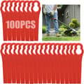 100 stk. plastgressklipperblader, trådløse gressklipperblader 83 mm gressklipperblader hageklipper erstatningsblader for Bosch Art23{BT}