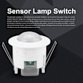 Miniatyrbillede 3 af 5: 240V Bevægelsessensor Afbryder Bevægelsessensor Mini Justerbar 360° Loft Pier Infrarød Bevægelsessensor Detektor Lampe Lyssensor 220V