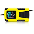 Miniatyrbillede 3 af 4: 12V/2A 24V/2A Automatisk intelligent batterioplader bærbar vedligeholdelsesoplader bil og motorcykel batteridesulfatering gul