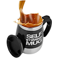 Miniatyrbillede 2 af 5: Selv-omrørende Automatisk Kaffe/Te/Varmt Chokolade/Mælkekop i Rustfrit Stål - 450ml/15oz - Den Bedste Gave (Sort)