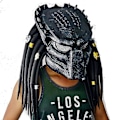Miniatyrbillede 1 af 2: Chdz Predator Hjelm Replika Maske Latex Maske Halloween Cosplay Kostume Rekvisitter Latex
