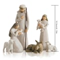 Miniatyrbillede 2 af 4: Willow Tree Nativity Kit Håndmalet 6-delt boligindretning