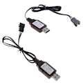 Miniatyrbillede 2 af 5: 7,4V batteri SM-4P USB-kabeloplader RC kraftig båd speedbåd R/C legetøj