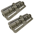 Miniatyrbillede 9 af 10: 2 stk JCPC C-vest Molles system Qd adapter, hurtigudløsningsbeslag til taktisk vest 0.09 Khaki Long