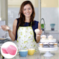 Miniatyrbillede 6 af 7: k Små Papir Muffinsforme Bagekopper, Fedtbestandige Muffinsforme til Bagning, Mini Muffinsforme Bagekopper Cupcakeforme i Bulk, Papir Pink
