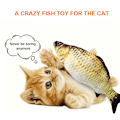 Miniatyrbild 4 av 9: Fladdrande Fisk Rörlig Fisk Plyschleksak med Ljus och Ljud Realistisk Fladdrande Fisk Vagglande Fiskleksaker Rörelse Katt Leksak Catnip