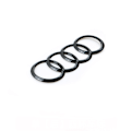 Pikkukuva 3 / 4: Audi tyhjä musta logokehys etu- ja takaosaan 273MM 192MM A1 A3 A4 A5