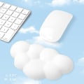 Miniatyrbilde 4 av 5: Skyformet håndleddsstøtte for mus, ergonomisk myk PU-lær Memo
