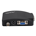 Miniatyrbilde 1 av 5: BNC S-Video til VGA HD-konverteradapter for PC-skjerm UK EU-plugg