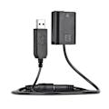Pikkukuva 1 / 3: Np-fw50-akku + DC-virtapankki (5V 2A) USB-sovitinkaapelin vaihto Ac-pw20:lle Sony Nex-3/5/6/7 -sarjalle A33 A37 A35 A55 A7 A7r A7ii