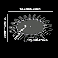 Miniatyrbild 2 av 3: 20 st plast 20 tips falska nagelprover Hjul Nagelkonst Färgpolering Display Hjul
