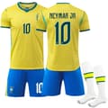 VM 2026 Brasil Hjemmefotballdrakt+shorts Nr.10 Neymar 26