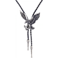Pikkukuva 1 / 7: Native American Bolo Tie Rodeo Cowboy Nahkainen Kaulahuivi Wester