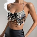 Miniatyrbilde 6 av 10: Mage-topp med halter-bh for magedans