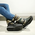 Miniatyrbilde 7 av 7: Vinter snøboots med polstret fôr Vanntett snøboots Svart Svart Black 44