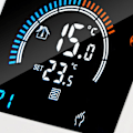 Miniatyrbild 5 av 8: Programmerbar smart termostat elektrisk uppvärmning smart termostat digital LCD-display temperaturregulator för hem hotell AC 90V-240V 16A gemensam