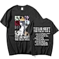 Miniatyrbilde 1 av 3: Taylor Swift The Best Tour Fans T-skjorte Trykt T-skjorte Bluse Genser Topper Voksenkolleksjon Gave Svart Black S