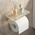 Pikkukuva 1 / 5: WC-paperiteline WC-paperirullateline KULTA kulta gold