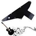 Miniatyrbild 2 av 5: 3-lagers svart gitarr plektrumskydd för Explorer för Gibson '76 Reissue svart del