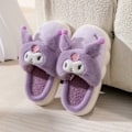 Miniatyrbillede 1 af 5: Nye Sanrio Tøfler Cinnamoroll Plysj Sko Skridsikre Kawaii Anime Kuromi My Melody Dam Hjem Bomuld Tøfler Vinter Piger Gave 28-29(indlægssål 17,5cm) 28-29 (insole 17.5cm) Kuromi