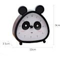 Miniatyrbild 2 av 4: Väckarklocka för barn, analog väckarklocka, Panda Mini Tickless väckarklocka med högt larm, batteri