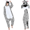 Pikkukuva 2 / 2: Unisex-aikuisen Kigurumi-eläinhahmoasu puku pyjama Fancy 1onesie1 Zebra