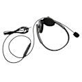 Miniatyrbillede 7 af 8: Callcenter-headset - Multifunktionelt, stilfuldt, støjreducerende HD-opkald, høreværn, telefon-headset, rumgrå, enkelt 3,5 mm