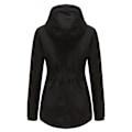 Miniatyrbilde 3 av 8: Kvinners vintervarme sherpa-foret jakke Tung Parka-frakk med hette Svart Black 2XL