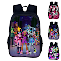 Miniatyrbild 2 av 5: Monster High Barnryggsäck Skolväska Resväska Student Ryggsäck B