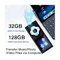 Pikkukuva 4 / 5: Bluetooth 5.0 MP3-soitin, kannettava HiFi-musiikkisoitin / Video- / Kuvienkatseluohjelma / E-kirjanlukija (b null null none