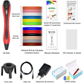 Miniatyrbild 3 av 4: 3D-penna med LCD-skärm 12 flerfärgade filament PLA för