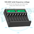 Miniatyrbillede 2 af 10: Batterioplader AA/AAA Digital Display Batterier Opladning Bærbar Rejsebureau Omvendt Polaritet for Beskyttende Opladning