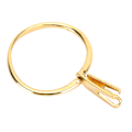 Miniatyrbillede 2 af 4: Professionel Diamant Holder Ædelsten Fjeder Tip Klo Ring Smykke Display Tilbehør Gul (Lang)