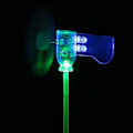 Miniatyrbild 2 av 4: Vertikal DIY-projekt Turbiner LED Vindkraftverk Liten DC-motor Vindblad Vindgenerator