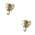 Miniatyrbillede 3 af 5: 1/2/3/5 Robust og holdbar dyrehoved nøglekrog til enkel guld (elefant) gold (elephant) 2 Set