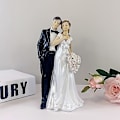 Miniatyrbilde 2 av 4: Bryllup Brudgom Harpiks Ornament Statue Kake Topper Bryllupsdekorasjon Sta style 4