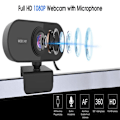 Miniatyrbilde 3 av 8: USB HD-webkamera Innebygd mikrofon Smart 30fps webkamera