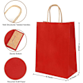 Miniatyrbilde 2 av 3: Gaveposer Store papirposer med håndtak (18 stk. 30x23x12cm 130gsm papir) Svart