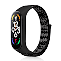 Pikkukuva 1 / 5: Nylon Mi band 4 5 6 hihna, vaihdettava pehmeä säädettävä ranneke Pulsera correa Xiaomi Mi band 3 4 5 6 7 rannekoru Summiit musta 9 Summiit black 9 Mi Band 3 4 5 6 7