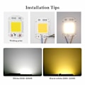 Miniatyrbillede 3 af 6: Led Cob Chip 10w/20w/30w/50w/220v Smart Ic Ingen Driver Nødvendig 3w/5w/7w/9w LED Lampe - Perfekt Varmt Hvid Warm White 9W