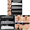 Miniatyrbillede 2 af 2: 100/500 stk Negle Halvfransk Falske Negletips Akryl UV Gel Manicure Ti 500pcs Transparent