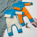 Miniatyrbild 1 av 3: Babykläder 2023 Nya Baby Krypande Kläder Baby Moppande Krypande Kläder Mörk Knapp Engelsk Långärmad Overall Blå beige Blå beige Blue beige 18M