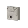 Genopladelig bærbar halsventilator med digitalt display og justerbar ventilatorhastighed, trådløs elektrisk ventilator, 3000 mAh. Khaki