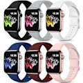 Miniatyrbilde 1 av 5: Remmer kompatibel med Apple Watch Band 40mm 38mm 41mm 42mm 6stk 7 6pcs 7 38mm/40mm/41mm